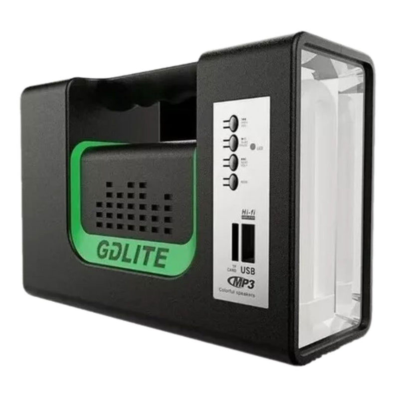 "Kit Solar GD Lite 10: Energía Portátil" + 3 Bombillos + Linterna + Radio Herramientas Tienda Núcleo 
