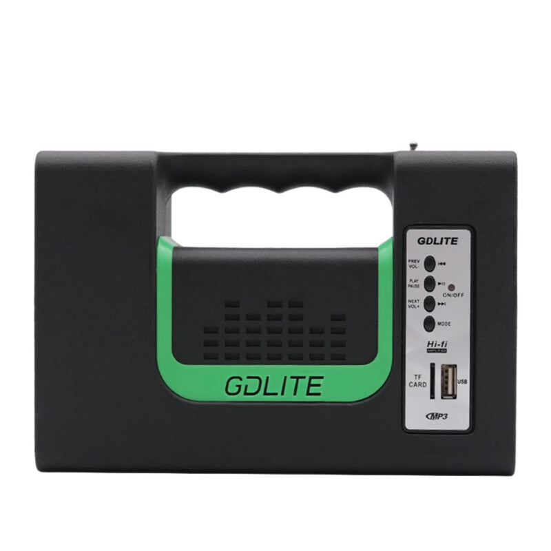 "Kit Solar GD Lite 10: Energía Portátil" + 3 Bombillos + Linterna + Radio Herramientas Tienda Núcleo 
