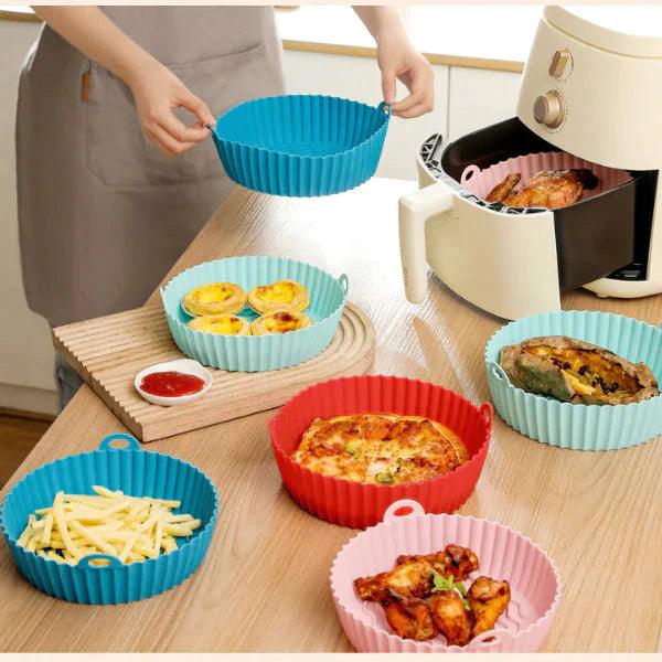PACK DE 6 CANASTAS DE SILICONA PARA AIR FRYER + ENVÍO GRATIS Cocina Tienda Núcleo 
